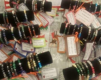 Genuine Gemstone Chakra Relief Bracelets