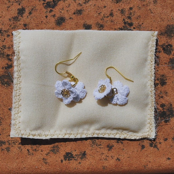 Sadie - Crochet Flowers Earrings