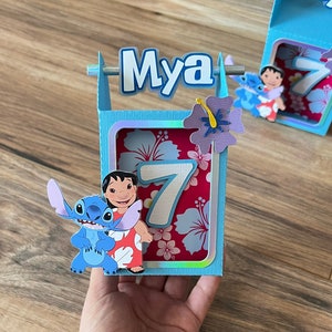 Lilo and Stitch Favor Box / Lilo & Stitch Party Decorations / Stitch Birthday Party / Stitch Favor Box