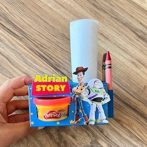 Toy Story Play-Doh Box / Toy Story Coloring Box / Play-Doh Decoration / Toy Story Birthday Decoration