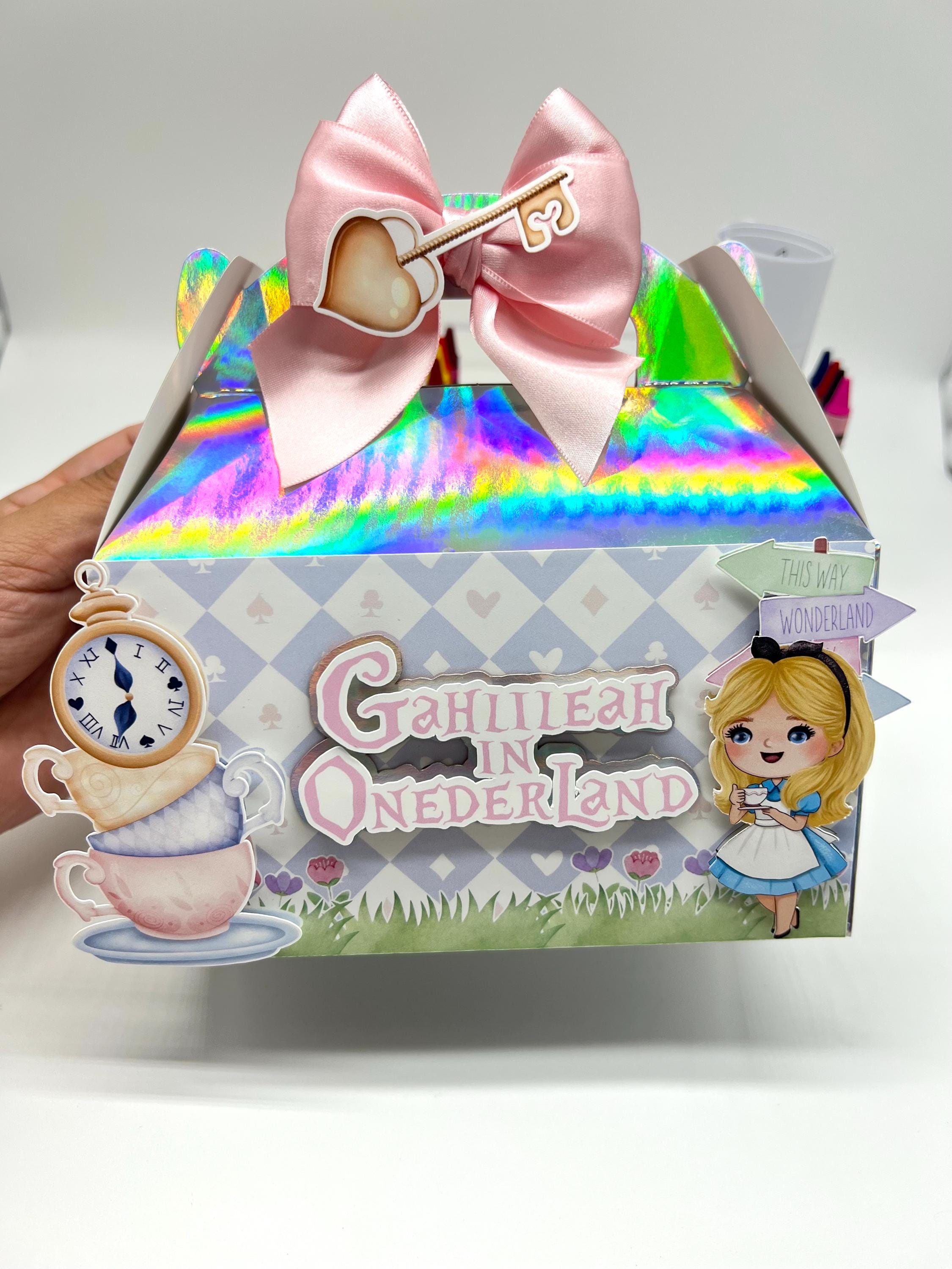 Alice in Wonderland Party Favor Box, Alice in Wonderland Birthday ...