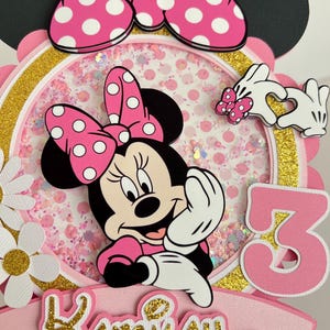 Minnie Mouse Cake Topper / Disney Cake Topper / Minnie Mouse Birthday / Minnie Mouse Party Decorations / Disney Birthday Party bild 5