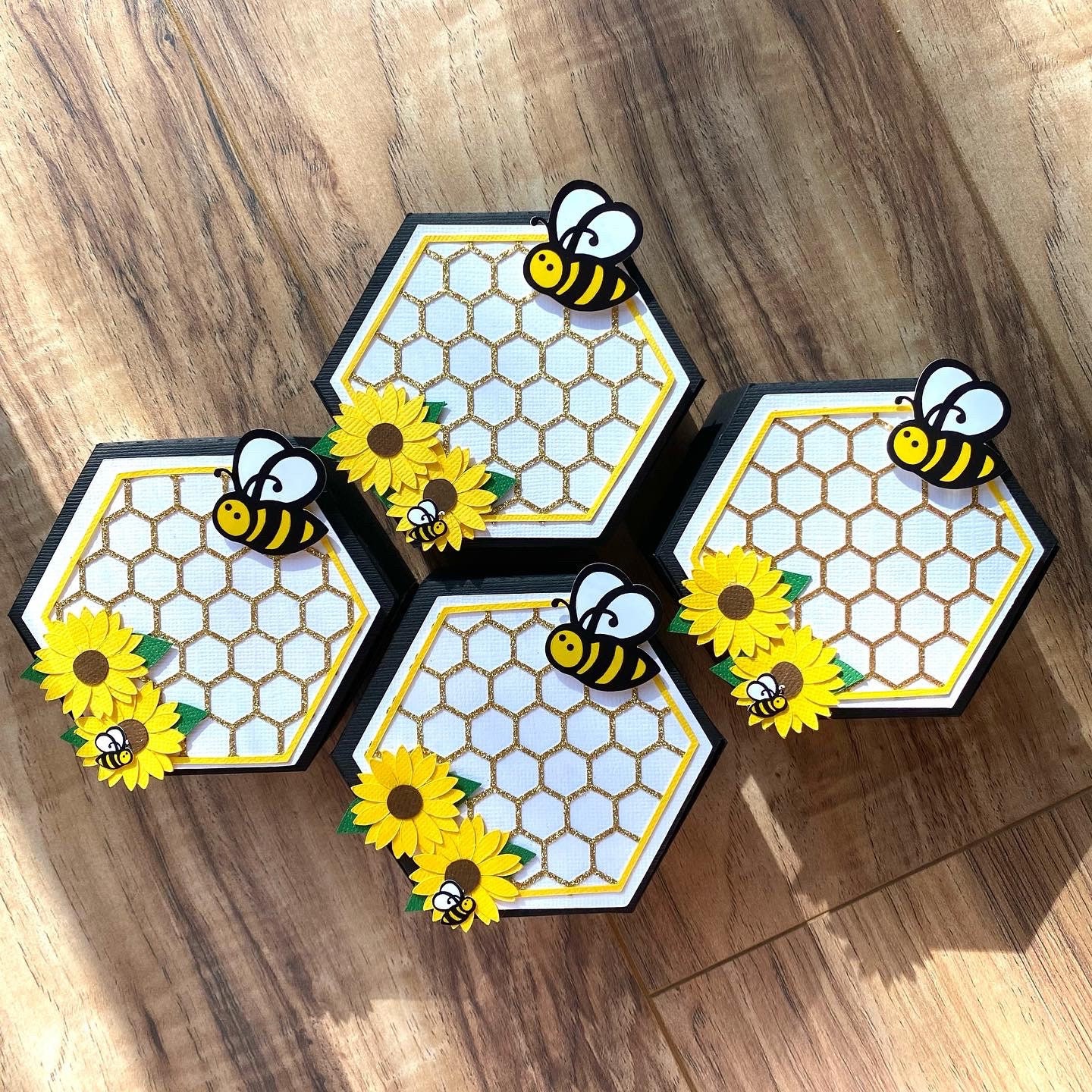 Honey Bee Favor Box / Honey Bee Candy Box / Honey Bee Party Supplies /  Honey Comb Candy Box / Honey Bee Birthday Party / First Birthday 