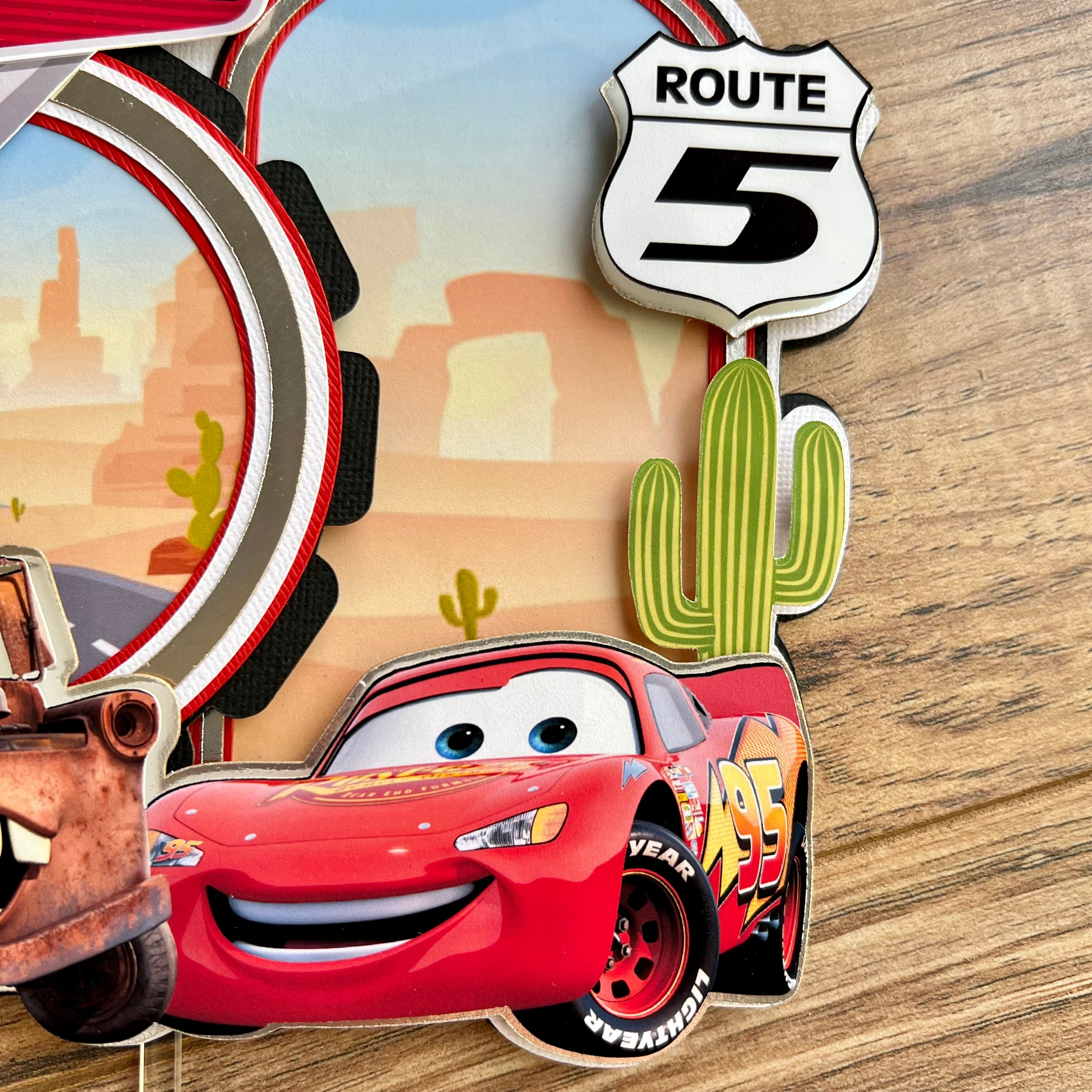 TOPPER TORTA PERSONALIZZATO commestibile compleanno Disney Cars Lightning McQueen 7,5 EUR 6,44