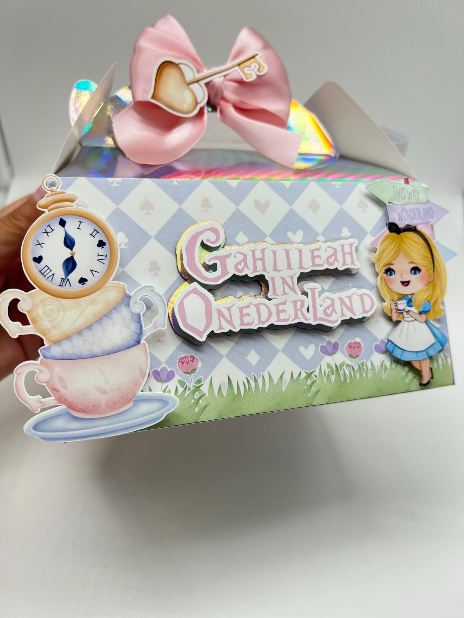 Alice in Wonderland Party Favor Box, Alice in Wonderland Birthday ...