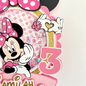 Minnie Mouse Cake Topper / Disney Cake Topper / Minnie Mouse Birthday / Minnie Mouse Party Decorations / Disney Birthday Party bild 4