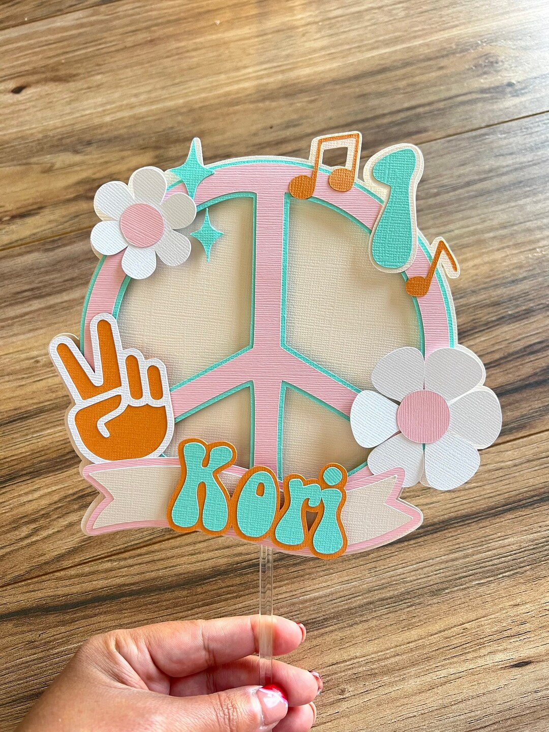 Groovy Cake Topper / Retro Groovy Birthday / Groovy Party Decoration / Two Groovy Birthday - Etsy