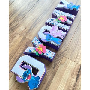 ONE Stitch 3D Letters Stitch Party Decor Stitch Birthday 