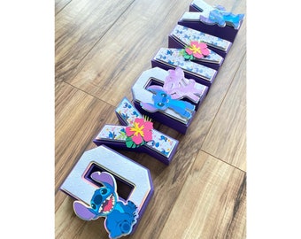 Stitch 3D Letter, Custom Birthday Party Decor