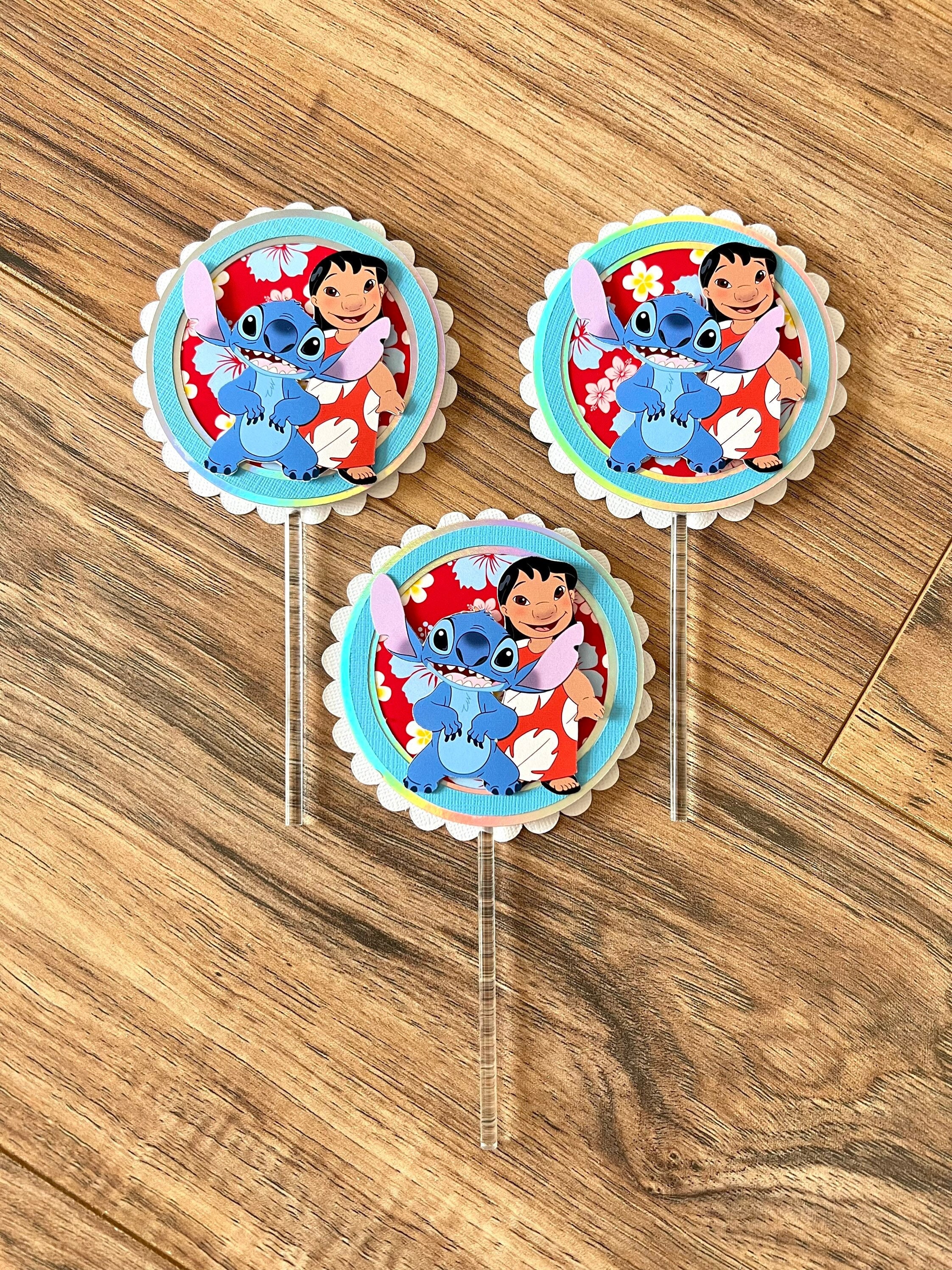 Lilo and Stitch Cupcake Topper Lilo and Stitch Birthday Lilo and Stitch Party Decoration Stitch Birthday Theme Stitch Cupcake