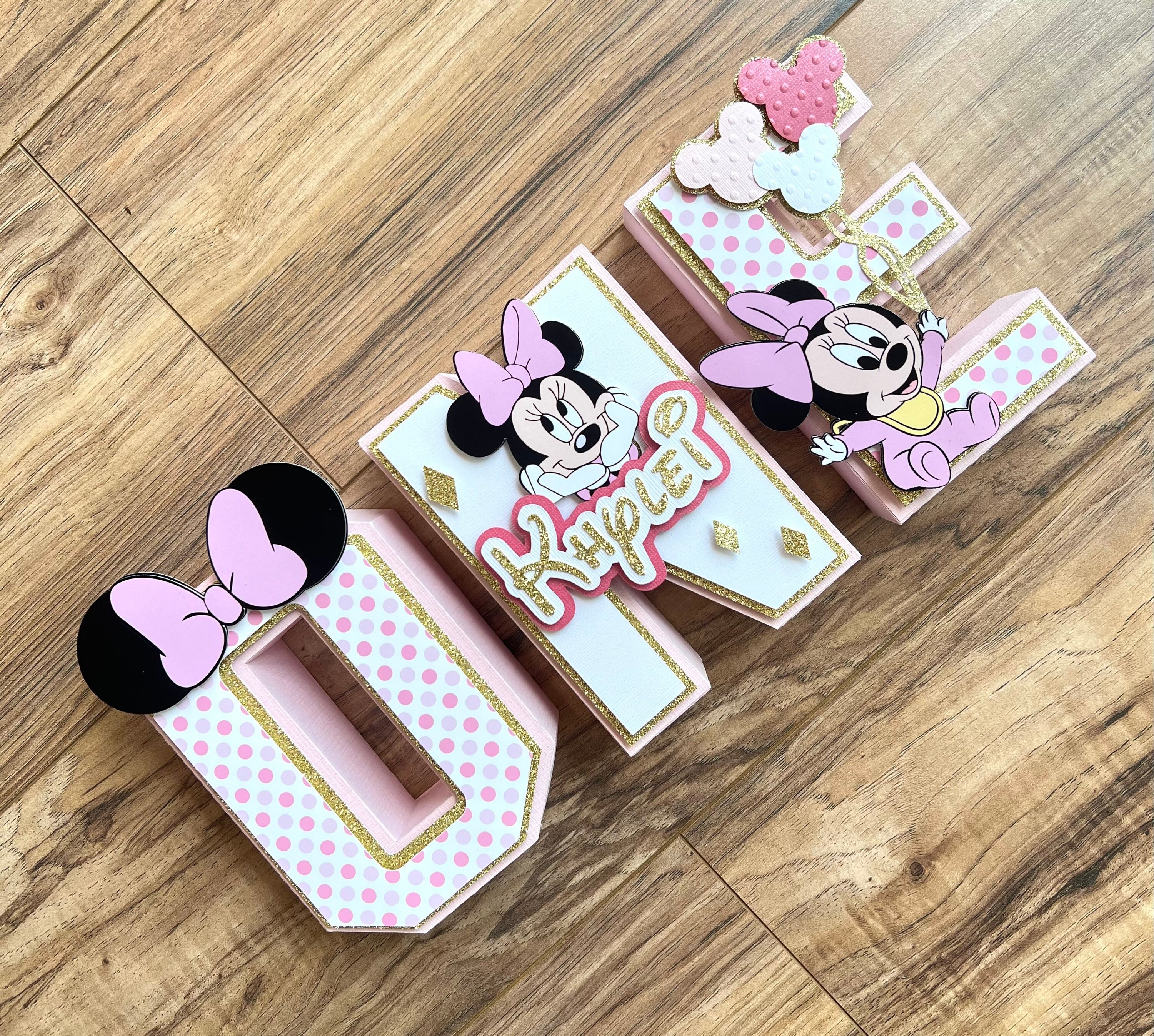 Minnie Mouse Party Decor 3d Letter3d Number Minnie Mouse 3d 