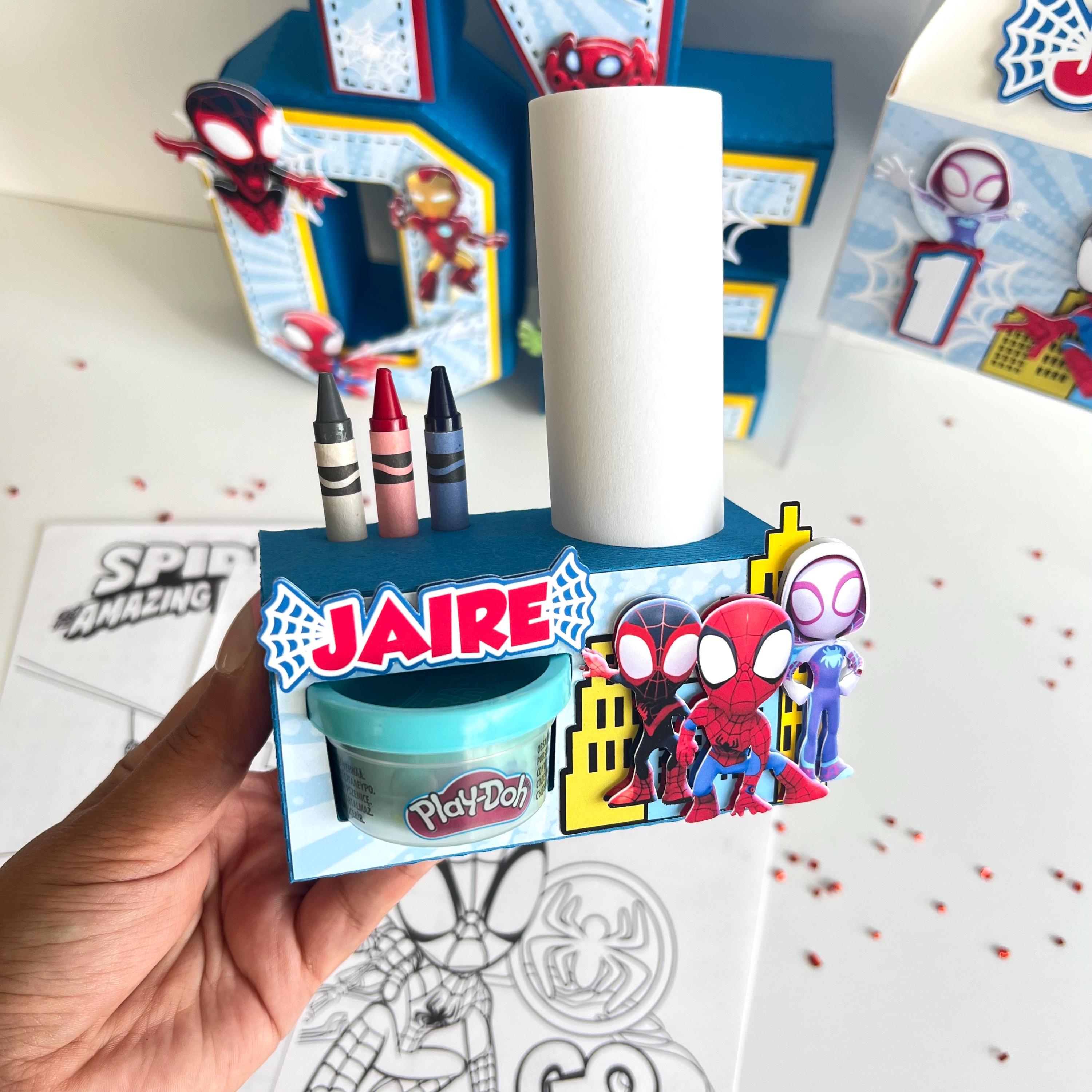 Spidey Play-Doh Box / Spidey Coloring Box / Play-Doh Decoration /Spidey and his amazing friends Birthday Decoration