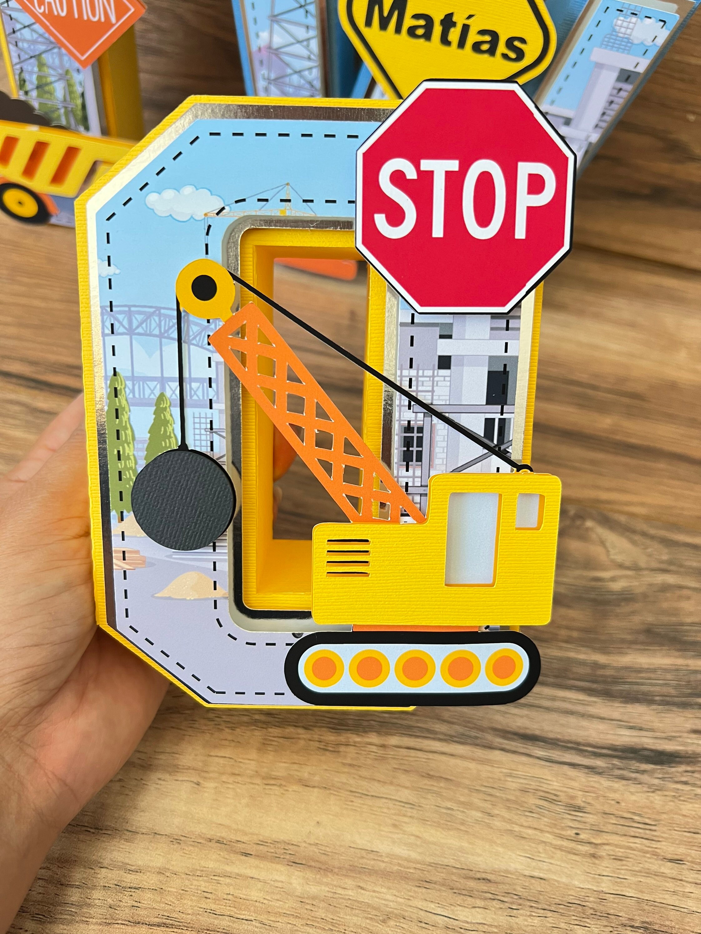 Construction 3D Letters / Construction Party Decorations / Etsy