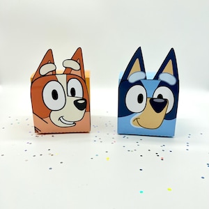 Bluey Favor Box / Bluey Birthday Decoration / Bluey Party Supply / Bluey Party Decoration / Groovy Party Favor / Bluey Groovy Girl Favor Box