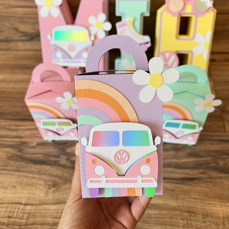 Groovy Favor Boxes Groovy Birthday Party Groovy Party Etsy