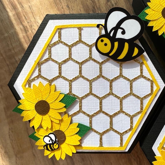 Honey Bee Favor Box / Honey Bee Candy Box / Honey Bee Party Supplies /  Honey Comb Candy Box / Honey Bee Birthday Party / First Birthday -   Finland