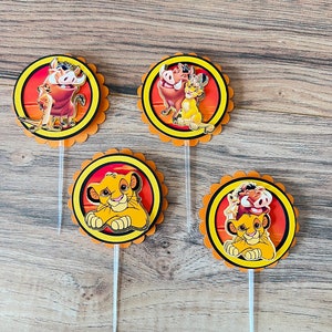Lion King Cupcake Topper / Lion King Birthday / Lion King Party Decoration / Lion King Birthday Theme / Timon & Pumba