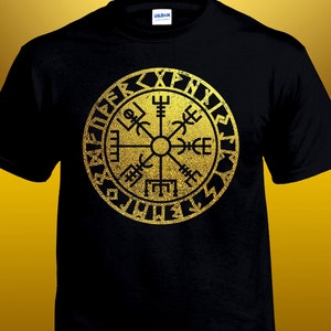 Golden Norse Runes T-Shirt