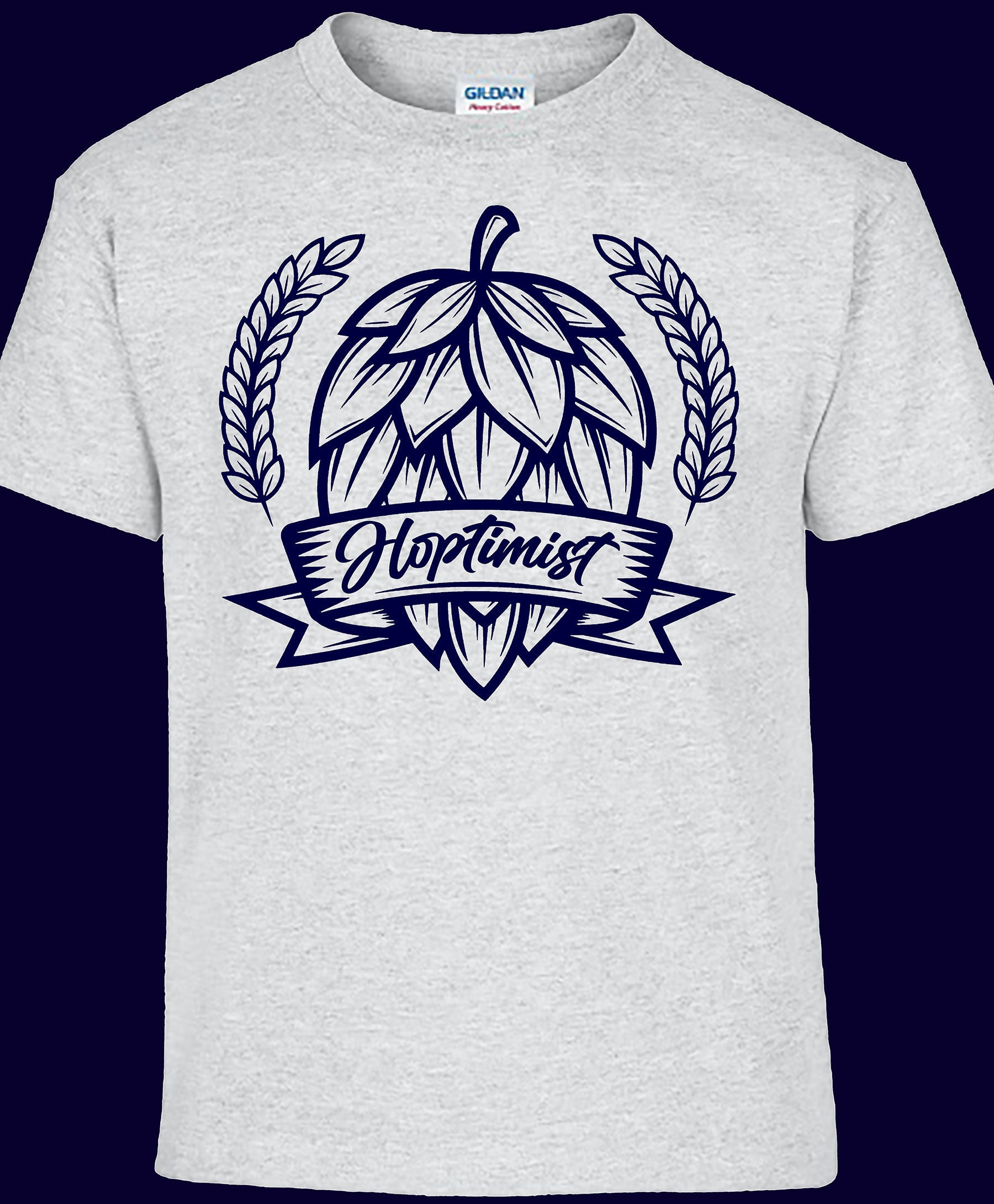 Hoptimist Craft Brew IPA Drinking Funny Beer T-Shirt