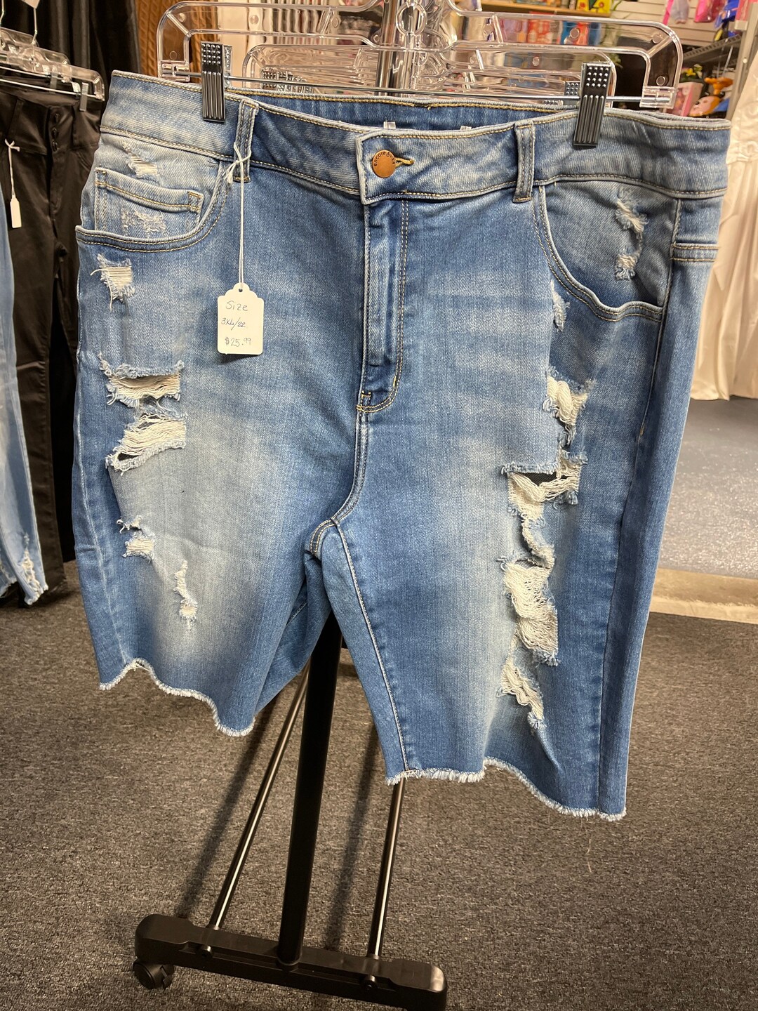 Jean Shorts Plus Size Shorts Etsy