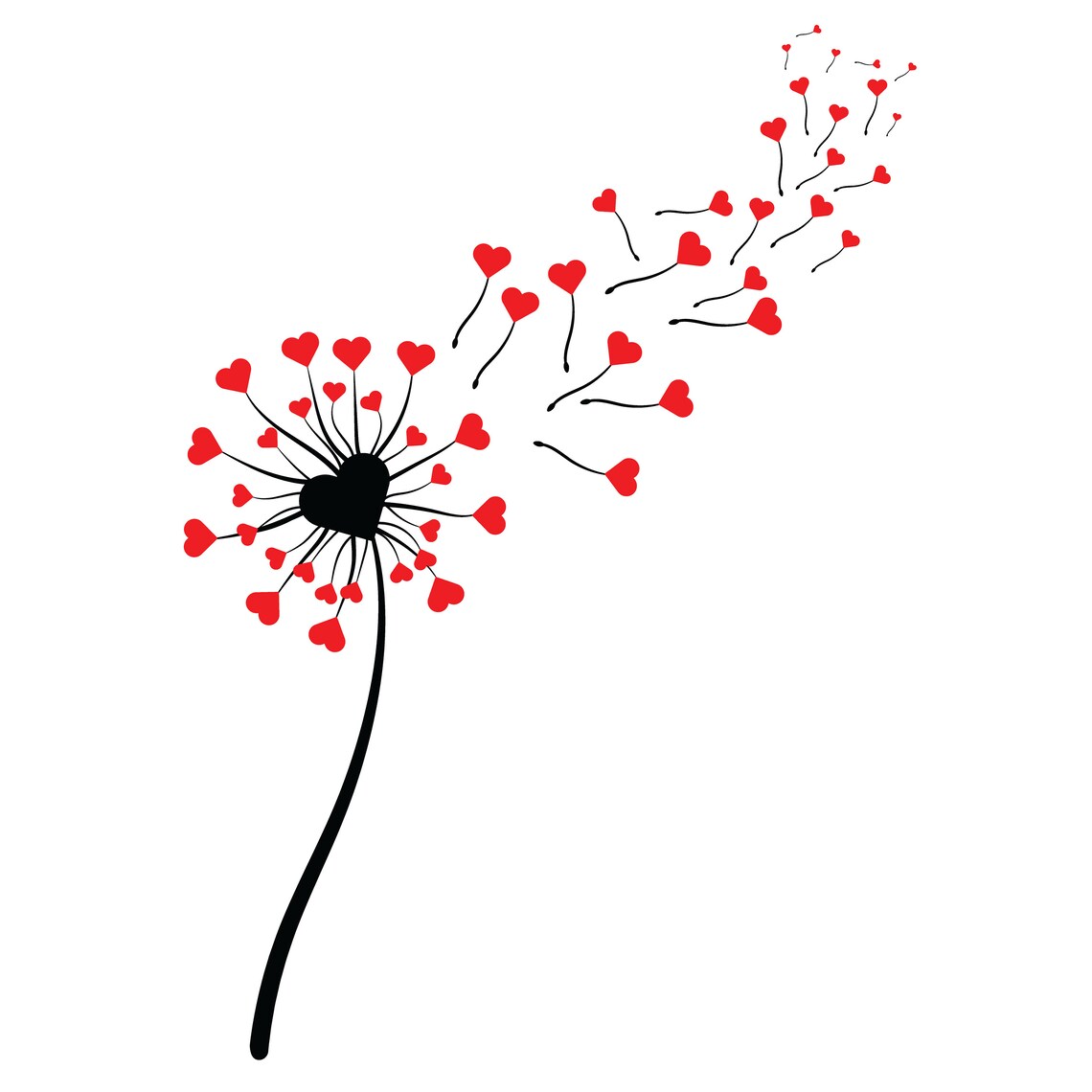 Free Free Heart Dandelion Svg 83 SVG PNG EPS DXF File