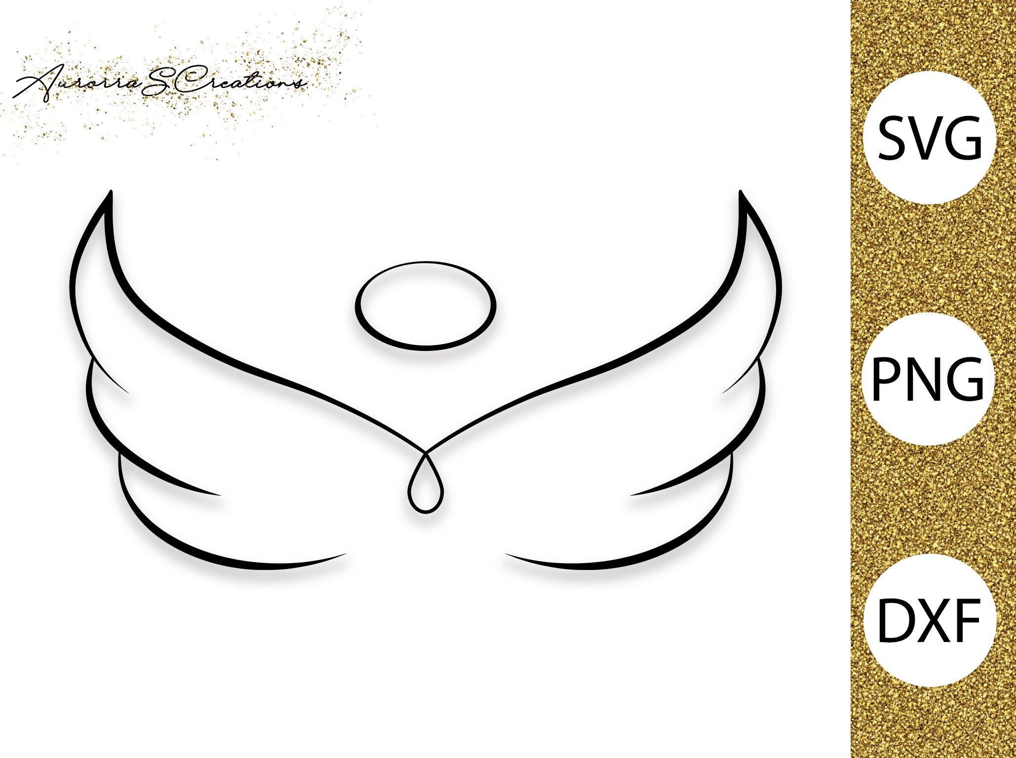 Angel Wings Svg Angel Svg Wings Svg Angel Svg Cute Etsy | Images and ...
