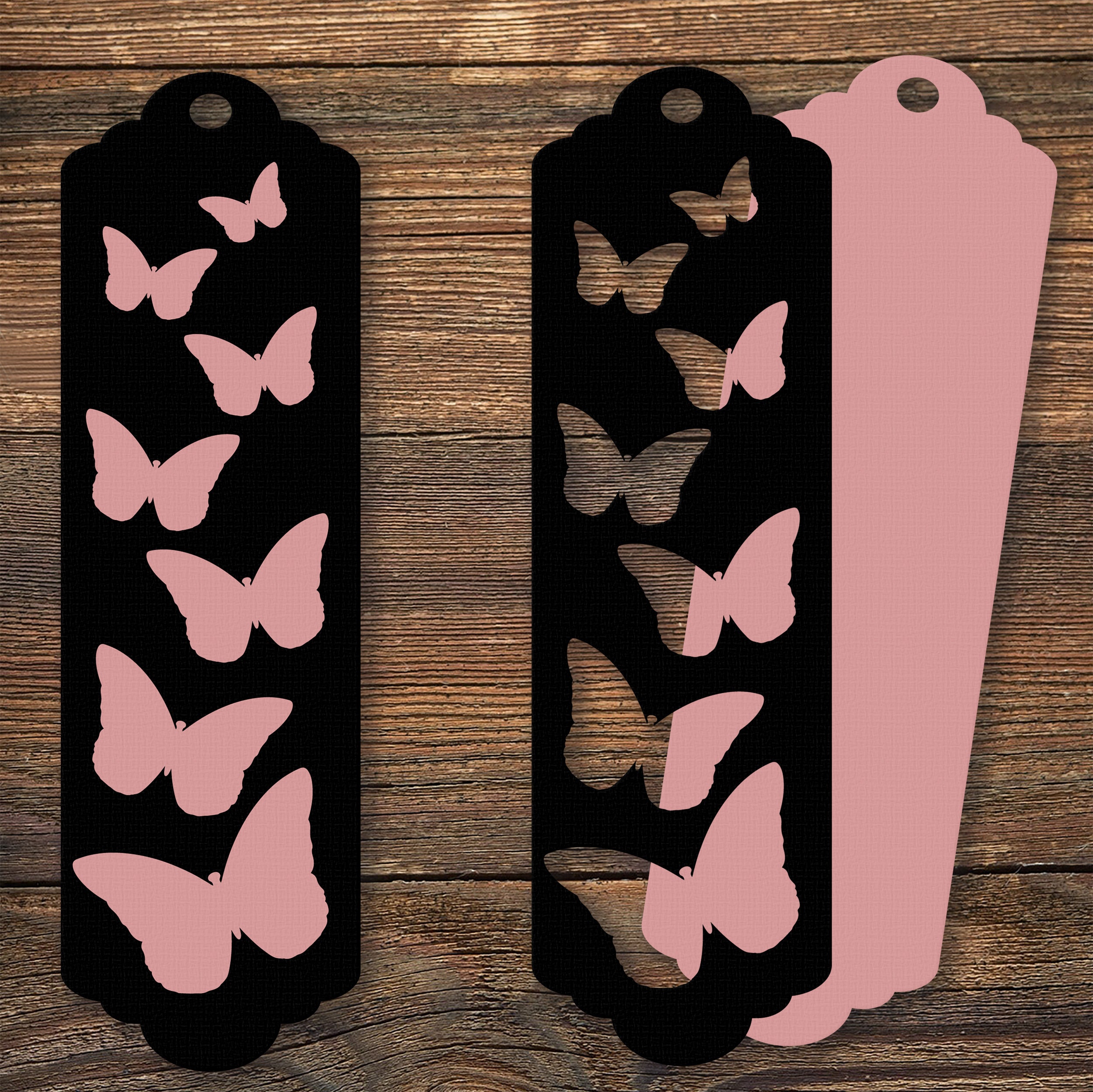Bookmark SVG Template Butterfly Bookmark Svg Tag SVG Label Etsy
