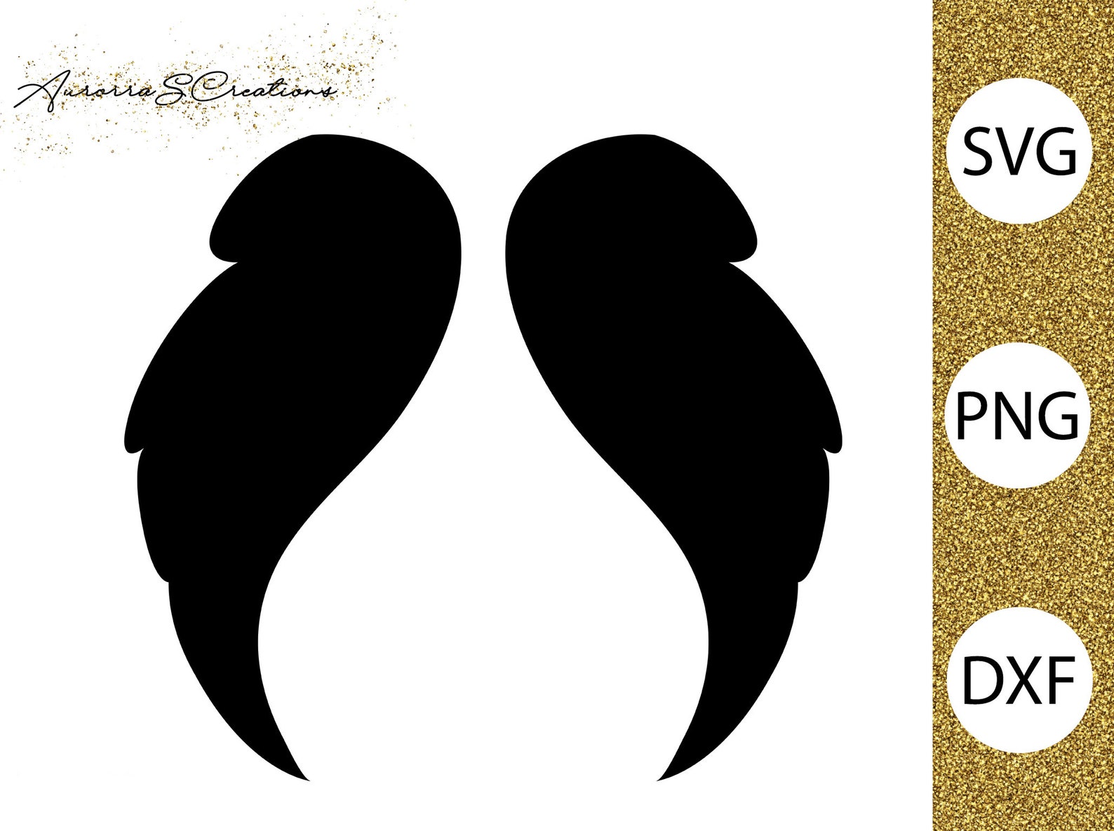 Angel Wings SVG Angel Silhouette Svg Memorial Svg Angel SVG - Etsy