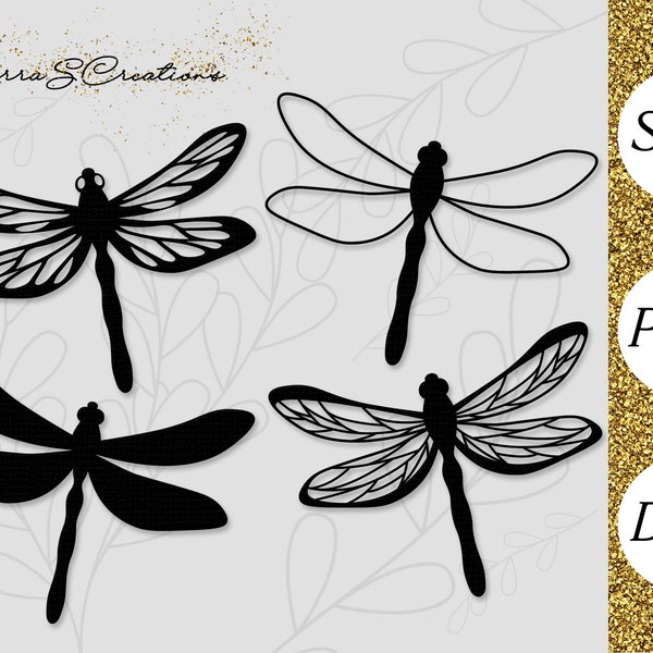 Dragonfly SVG, Dragonfly Bundle Svg, Cricut File, Dragonfly Cut File, Dragonfly Silhouette, Insect SVG, Dragonfly Png, Dragonfly Clipart,