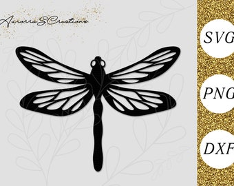 Dragonfly SVG, Cricut File, Dragonfly Cut File, Dragonfly Silhouette, Insect SVG, Dragonfly Png, Spring Svg, Dragonfly Clipart,
