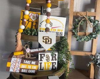 Bandeja decorativa de béisbol de varios niveles, ELIGE TU EQUIPO