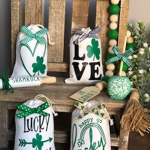 Tiered Tray | Mini St. Patrick’s Day Sack | Mini St. Patrick’s  Day Pillow | St. Patrick’s Day Sack