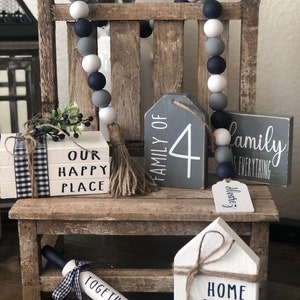 Together Decor Bundle, Family, Tiered Tray Decor, Rae Dunn Inspired, Farmhouse Tiered Tray Decor, Farmhouse Deor, Modern Farmhouse Decor
