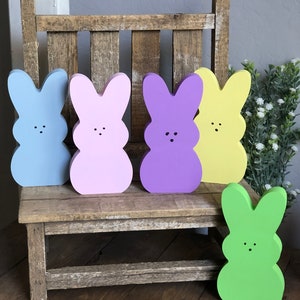 Wooden Easter Peep Decor