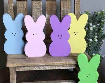 Wooden Easter Peep Decor