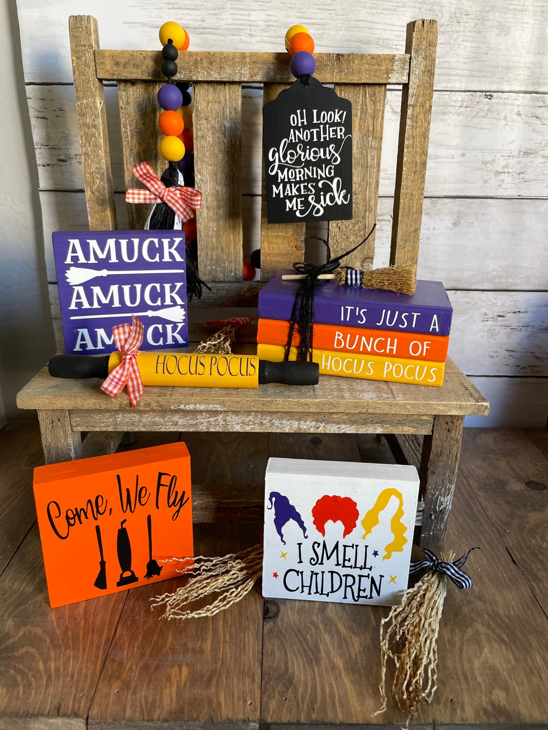 Halloween Bundle, Tiered Tray Decor, Rae Dunn Inspired, Halloween ...