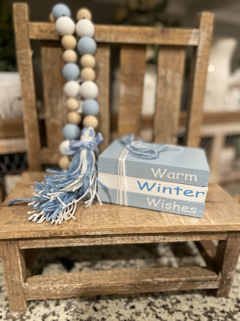 Winter Time Decor Bundle Set of 3 Winter Tiered Tray Winter Etsy