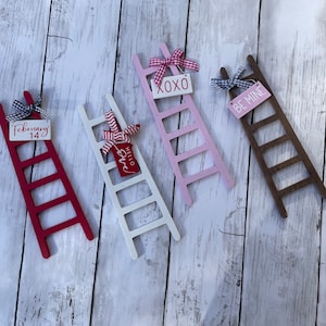 Mini Tiered Tray Valentine’s ladder Decor, valentines Decor, Farmhouse Decor, Valentine’s Tier Tray Decor, February 14th