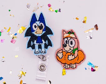 Halloween Dog Badge, Halloween Badge Reel, Peds Badge Reel, Halloween Nurse Badge, Vampire Badge, Pumpkin Badge, Halloween Peds Badge