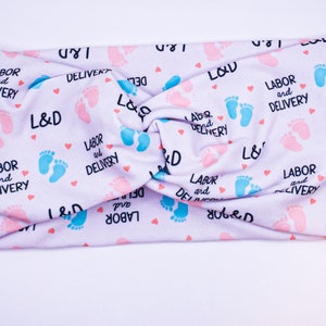 Nurse headbands, NICU Nurse headbands, Labor & Delivery Nurse, Nurse gift, Headwrap for Nurses, Twisted Headband, Baby Nurse, OBGYN Headband