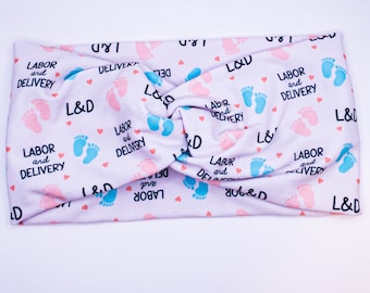 Nurse headbands, NICU Nurse headbands, Labor & Delivery Nurse, Nurse gift, Headwrap for Nurses, Twisted Headband, Baby Nurse, OBGYN Headband