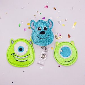 Monster Badge Reel, Pediatric Badge, Nurse Badge, Pediatrian Badge, Preschool Teacher Badge, Funny Badge Reel, Sully Badge, Mike Badge,
