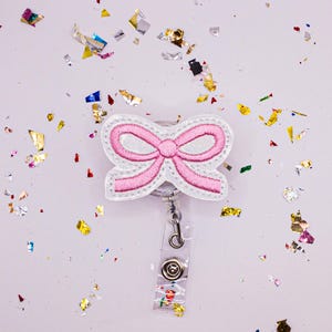 Coquette Bow Badge, Bow Badge Reel, Girly Badge Reel, Nurse Badge Reel, Teacher Badge Reel, Cute Badge Reel, Nurse Gift, Teacher Gift