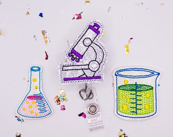 Science Badge Reel, Chemistry Badge Reel, Teacher Badge Reel, Biology Badge, School Badge, Scientist Badge Reel, Lab Badge, Teacher Gift