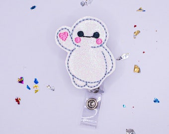 Baymax badge reel, retractable badge holder, nurse gift, teacher badge reel, nurse badge reel, pediatric nurse