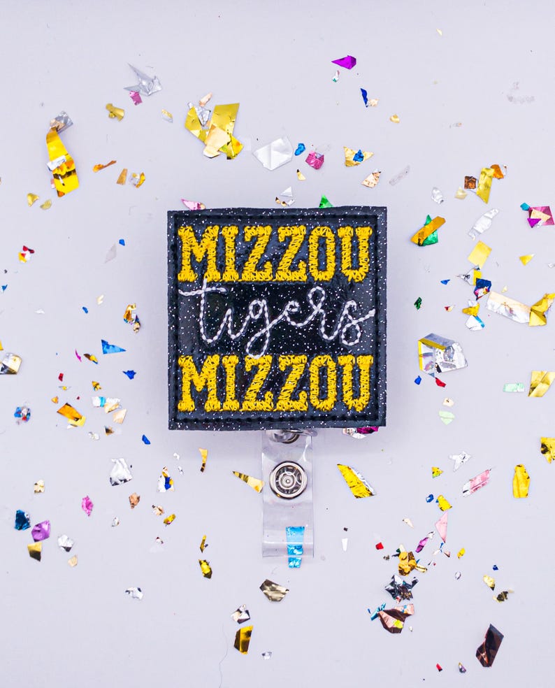 Missouri Football Badge, Missouri Badge Reel, MU Badge Reel, Football ...