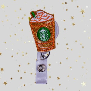 Pumpkin Spice Badge Reel, Fall Badge Reel for Nurses, Fall Badge Reels for teachers, Thanksgiving Badge, Holiday Badge Reel, Badge Reel Gift