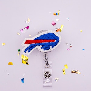 Buffalo Badge Reel, Buffalo Football Badge Reel, Football Badge Reel, New York Badge Reel, Sports Badge, Nurse Badge Reel, PE Teacher Badge