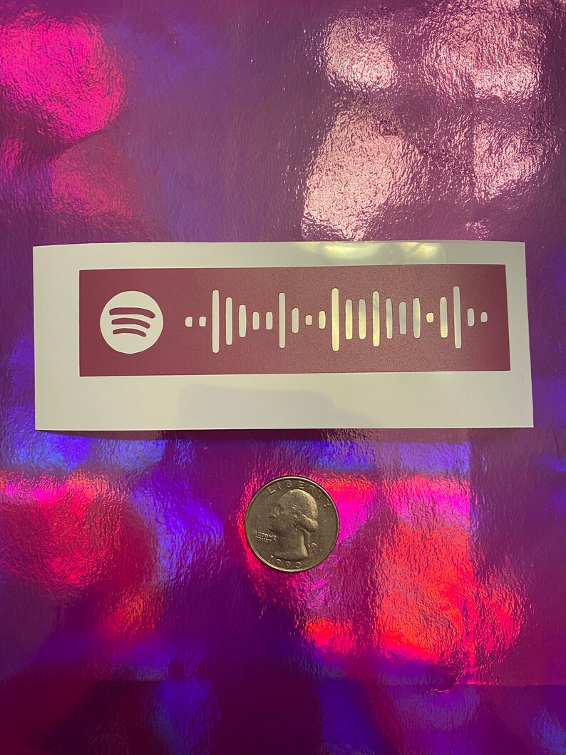 Custom Spotify Code Stickers Etsy