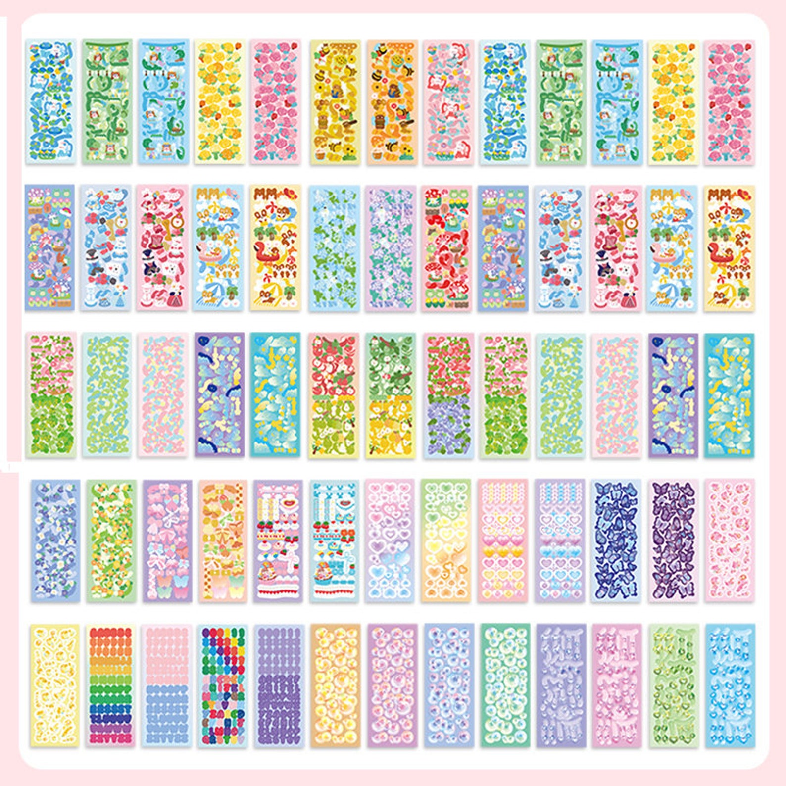 Huge Deco Polco Stickers Sheets Pack Cute Korean Stickers - Etsy